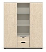 Стеллаж с раздвижными дверками (каркас беж)