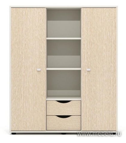 Стеллаж с раздвижными дверками (каркас беж)