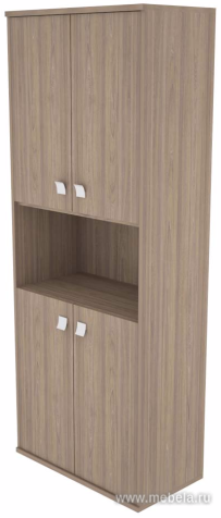 Офисный шкаф высокий для документов полузакрытый