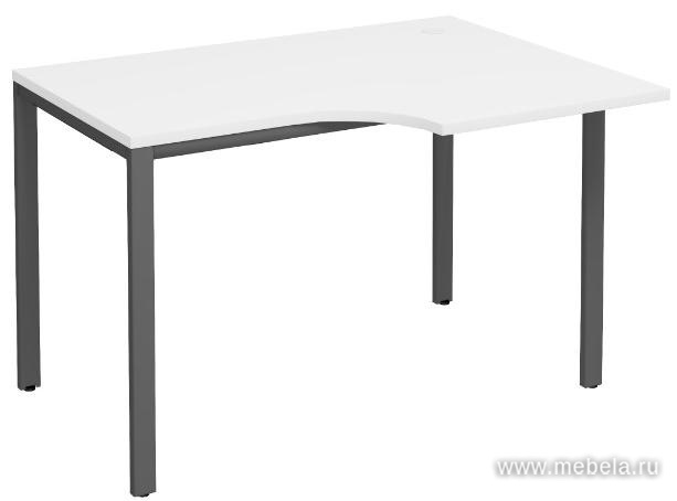 Стол письменный на П-образном металлокаркасе (правый)
