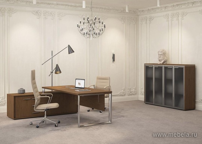 Офисный шкаф комбинированный (для одежды + со стеклом)