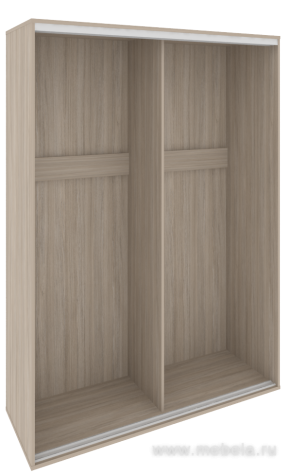 Высокий корпус шкафа-купе + трэк (2-х секционный)