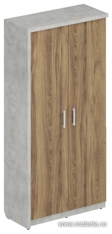 Офисный шкаф широкий закрытый, левый