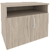 Офисная тумба для оргтехники, с нишей и распашными дверцами