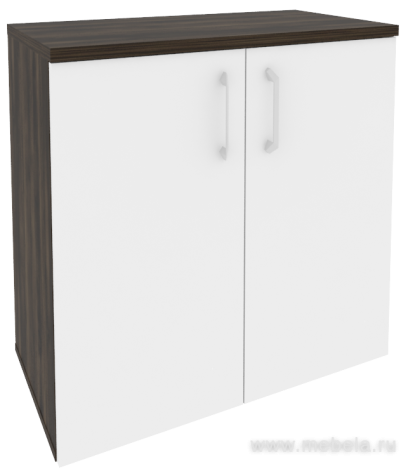 Офисный шкаф низкий широкий (2 низких фасада ЛДСП)