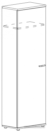 Гардероб узкий