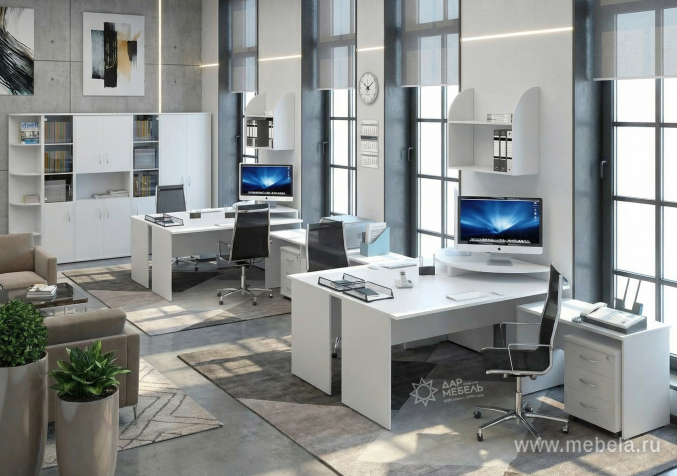 Офисный шкаф узкий комбинир.со стеклом, Л/Пр.