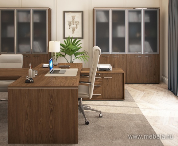 Офисный шкаф для документов низкий закрытый