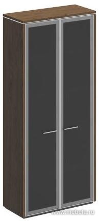 Офисный шкаф для документов с высокими стеклянными дверями