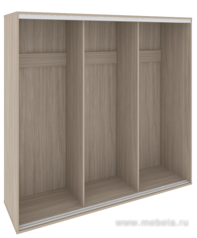 Низкий корпус шкафа-купе + трэк (3-х секционный)