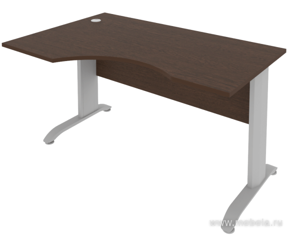 Стол эргономичный на металлокаркасе (левый)