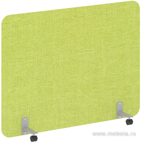 Перегородка напольная на металлических опорах, на роликах