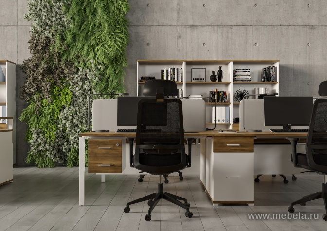 Стол надставка на две опорные тумбы