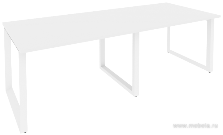 Стол для переговоров на О-образном металлокаркасе