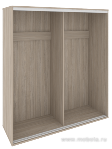 Низкий корпус шкафа-купе + трэк (2-х секционный)