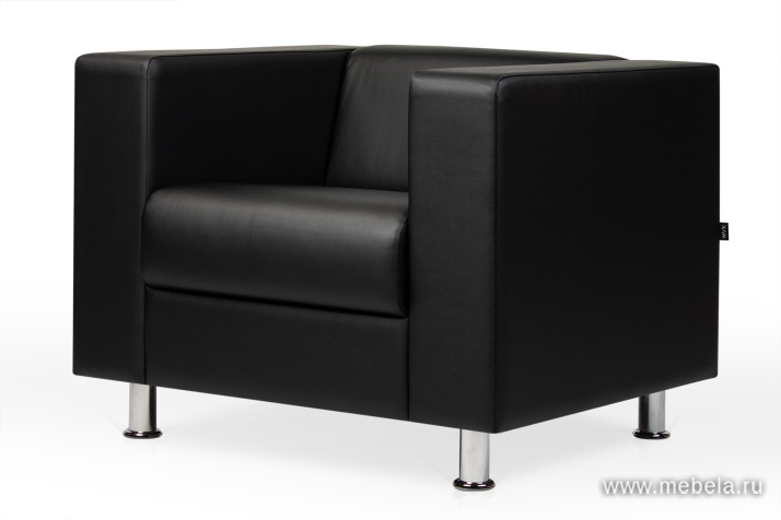 Диван офисный трехместный (хромированные опоры)