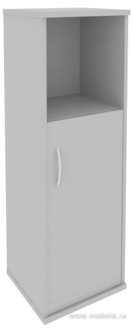 Офисный шкаф узкий средний полузакрытый, Л/Пр.