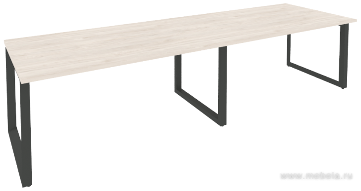 Стол для переговоров на О-образном металлокаркасе