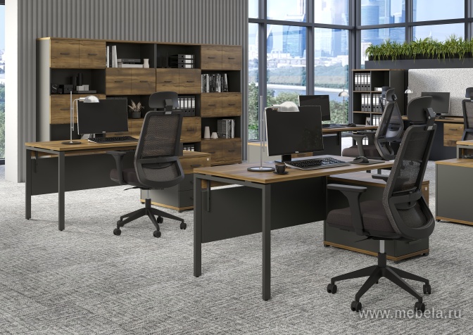 Стол надставка на две опорные тумбы