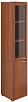 Офисный шкаф высокий узкий со стеклом