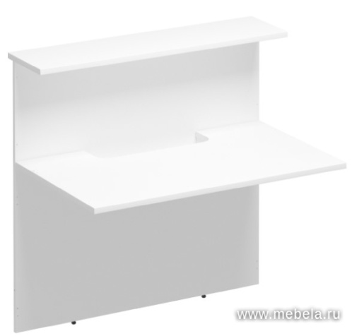 Модуль стойки ресепшен прямой с вырезом (без опор)