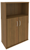Офисный шкаф средний широкий (2 низкие двери ЛДСП)