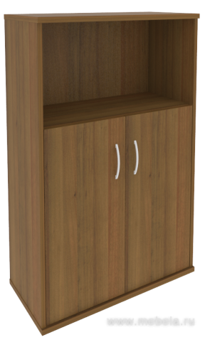Офисный шкаф средний широкий (2 низкие двери ЛДСП)