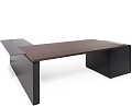 Стол руководителя с приставкой  и тумбой (правый)