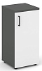 Офисный шкаф низкий узкий левый / правый (1 низкий фасад, задняя стенка ЛДСП)
