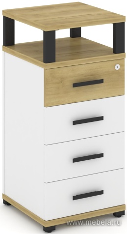 Тумба опорная/приставная  4 ящика. С надставкой.