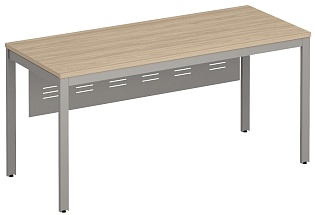 Стол письменный на металлокаркасе с металлическим экраном