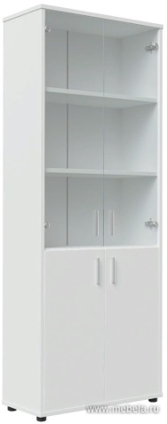 Офисный шкаф для бумаг со стеклом