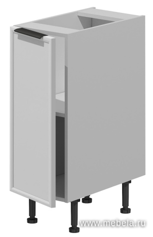 Шкаф кухонный напольный (1 дверь) фасады рамочные, МДФ в плёнке.