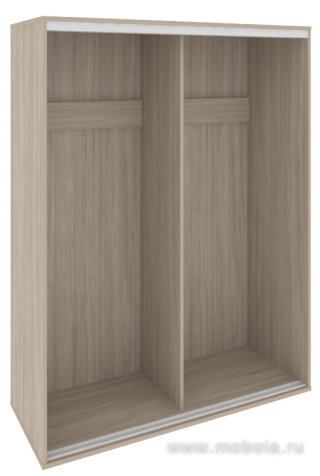 Низкий корпус шкафа-купе + трэк (2-х секционный)