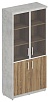 Офисный шкаф широкий комбинированный, левый