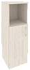 Офисный шкаф средний узкий лев./прав. (1 низкий фасад ЛДСП)