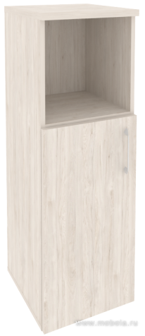 Офисный шкаф средний узкий лев./прав. (1 низкий фасад ЛДСП)