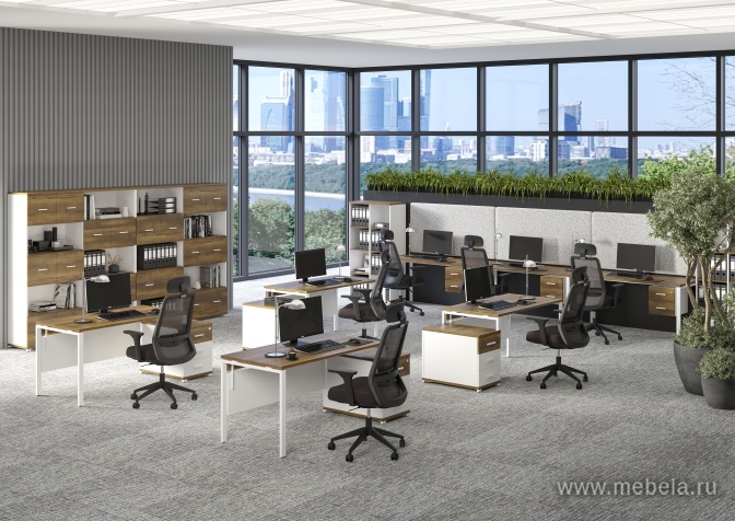 Стол надставка на две опорные тумбы