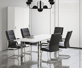 фото столы Оникс Люкс Белый  №3