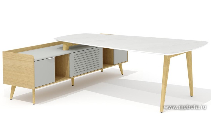 Конференц-Стол с опорной тумбой