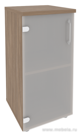 Офисный шкаф низкий узкий стекло левый / правый