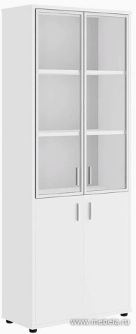 Офисный шкаф для бумаг со стеклом с алюминиевой рамой