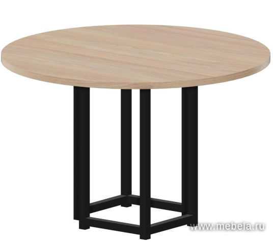 Стол журнальный круглый на металлокаркасе