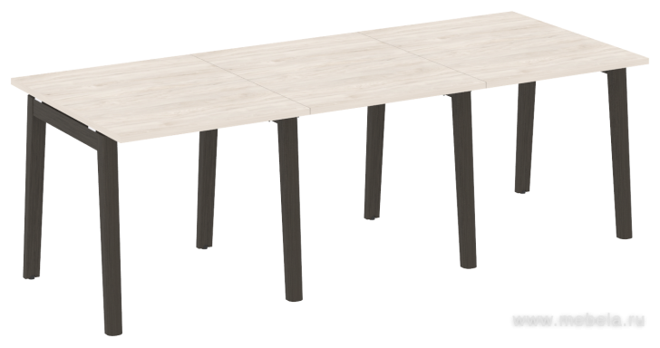 Стол переговорный, опоры - массив дерева