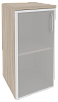 Офисный шкаф низкий узкий лев./прав. (1 низкий фасад стекло в раме)