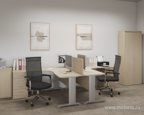 Офисный шкаф узкий средний со стеклом + полка), Л/Пр.