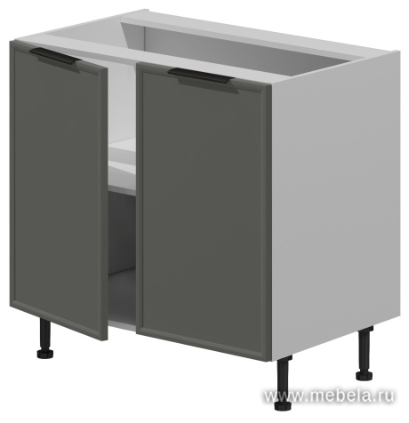 Шкаф кухонный напольный (2 двери) фасады рамочные, МДФ в плёнке.