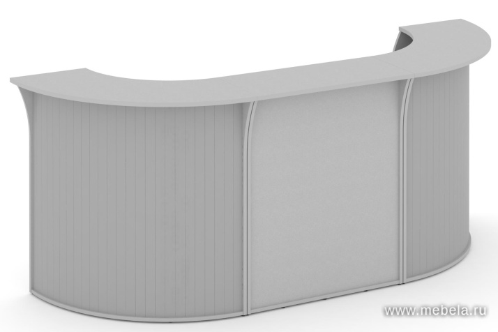 Стойка ресепшн, комплект №3 (радиусный элемент - ролета)