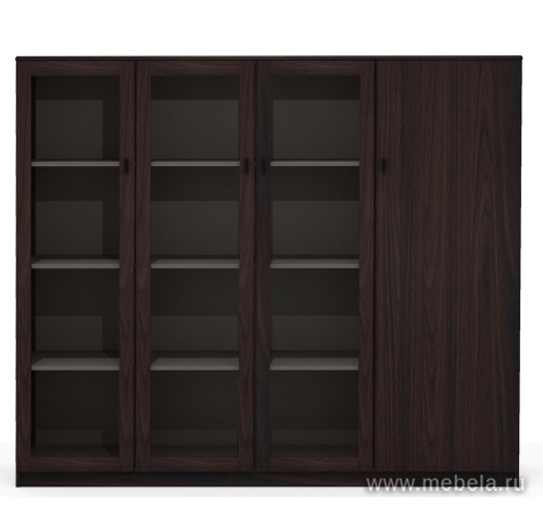 Комбинированный шкаф с гардеробом (задняя стенка ЛДСП 16 мм)