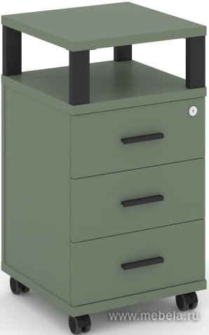 Тумба мобильная 3 ящика. С надставкой.